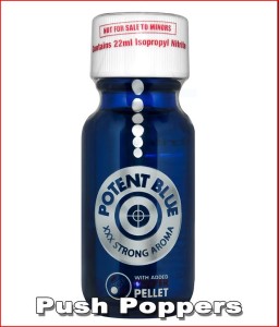 Poppers blue Bottle